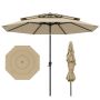 Outdoor umbrella 300x300x245cm., beige/black