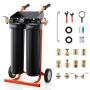 Система деионизированной воды VEVOR PRS-TCXC-PT, 2 × 4 л DI-смолы, 465 × 380 × (840–940) мм