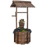 Decorative wishing well, with hanging bucket, 55 × 56 × 116 cm