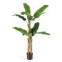 Artificial banana palm, with pot