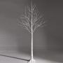 Artificial birch tree, 72 LED bulbs, White