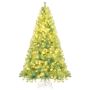 Artificial Christmas tree, 1300 twig tips, 550 LEDs, 135 × 225 cm