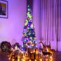 Artificial Christmas tree, 250 colored LED lights, 67 × 198 cm