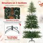 Artificial Christmas tree, 300 LED lights, 11 modes, 131 × 131 × 180 cm
