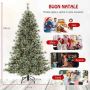Artificial Christmas tree, 598 branch tips, Green, 116 × 180 cm