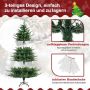 Artificial Christmas tree, 788 branch tips, 280 LED lights, Green, 125 × 183 × 125 cm