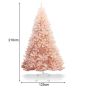 Artificial Christmas tree, 937 branch tips, Pink, 125 × 210 cm