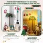 Artificial Christmas tree-coconut palm, 150 LED lights, Ø 67 × 150 cm