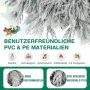 Artificial Christmas tree with warm white LED lights, 192 cm, foldable metal stand