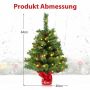 Artificial mini Christmas tree, 50 LED lights, Green, Ø 40.64 × 63.5 cm