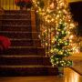 Artificial spiral Christmas tree, 150 LED bulbs