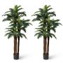 Artificial palm trees, 2 pcs, 19.5 × 17.5 × 191 cm