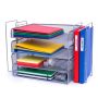 Dokumentu paplāšu organizators Relaxdays 10053377_55, 4 nodalījumi, 49,5 × 30 × 24,5 cm