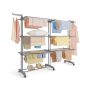 SONGMICS LLR704G01 Clothes Dryer, 4-Tier, Gray, 131–200 × 177.5 × 63.5 cm