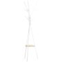 Clothes rack Homcom 45x45x180cm., white/light brown