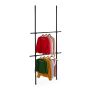 Drēbju glabāšanas sistēma Relaxdays 10051387.0, 2 regulējami stieņi, 75–120 × 165–300 × 11 cm