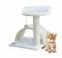 Scratching post 43 cm., white/beige
