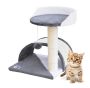 Scratching post 43 cm., white/gray