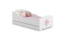 Children's bed Anna with drawer and mattress 164 cm x 85 cm x 63 cm, unicorn