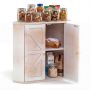 Bread box, corner, double-layer, 30.48 × 40.64 × 30.48 cm