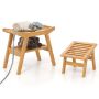 Shower bench, With footrest, 52 × 44 × 29 cm