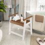 Shower bench, with handles and armrests, 23 × 20.5 × 24 in