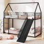 Bunk children's bed, with slide, 204 × 181.5 × 195 cm