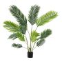 Set of 2 artificial palm trees 15x140cm., green/black