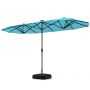 Outdoor umbrella 400x200x240cm., mint/black