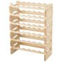 Wine rack 63x28x85cm., light brown