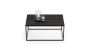 Concrete design coffee table Solo 100x60x40cm, black