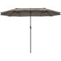Outdoor umbrella 270x460x245m., brown/black