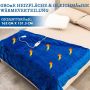 Electric flannel blanket, 9 heating levels, Blue, 163.5 × 130 cm