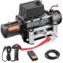 Электрическая лебёдка VEVOR S12000, 5400 кг, 53,7 × 16 × 21,8 см