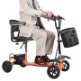 Elektriskais mobilitātes skrejritenis VEVOR BLHZ400-01A, 4 riteņi, 107,2 × 98 × 60 cm