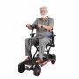 Elektriskais mobilitātes skrejritenis VEVOR N3473, 4 riteņi, Melns, 970 × 570–640 × 810–950 mm
