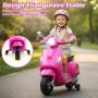 Electric children's motorcycle "Vespa", 2 × 30 W, 101 × 46 × 75 cm