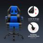 Ergonomic gaming chair with adjustable height 48-57.5 cm, black