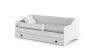 Children's bed Eryk with mattress and drawer 164 cm x 85 cm x 60 cm, black handles