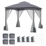 Gazebo 300x300x278cm., gray
