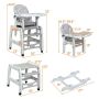 Baby high chair 62x51x104cm., gray