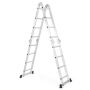 Ladder 61x11x461cm., silver color