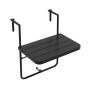 Hanging balcony table 62.5x60x84cm., black