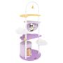 Scratching post 60x158cm., purple/white