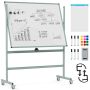 Magnetic board 126x53.5x180cm., white/green