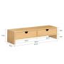 Monitora statīvs 47x18x11cm., gaiši brūnā krāsā
