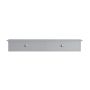 Hanging wall shelf with drawers 64x15x10cm., gray/silver color