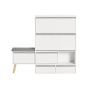 Shoe cabinet 124x24x126cm., various colors