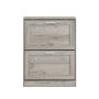 Shoe cabinet 60x23x79cm., gray/silver color