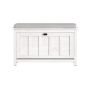 Hallway bench 80x29x50cm., white/gray